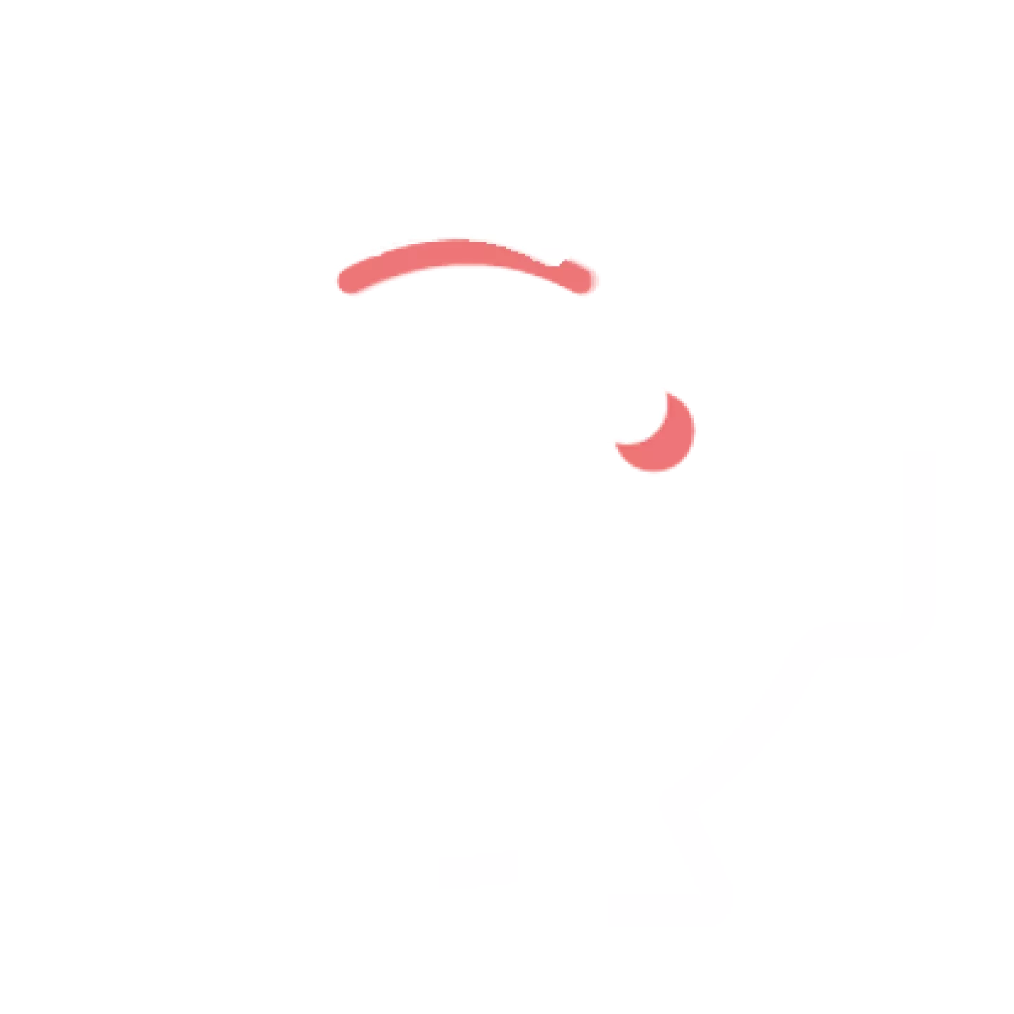 White Pink Brand Icons Piggy Bank